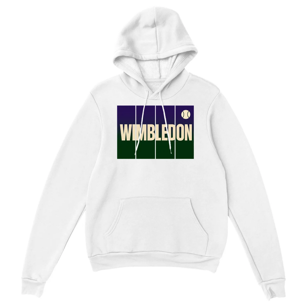 Sudadera Wimbledon Tennis, cómoda y elegante, con capucha forrada, bolsillo frontal y puños acanalados