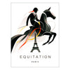 exclusif Jeux Olympiques art équestre Paris poster cadeau parfait passionnés sport graphique intérieur chef - œuvre disponible A4 cm 50x70 60x80 A0