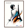 essence fencing Paris Olympics stunning poster wall art thoughtful gift print flair space sport city magic artwork frame style