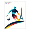 spirit Paris Olympics stunning football prints unique poster wall art vibrant artwork ideal gift sports enthusiasts print decor