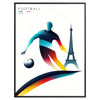 spirit Paris Olympics stunning football prints unique poster wall art vibrant artwork ideal gift sports enthusiasts print decor