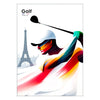2024 Paris Olympics exclusive Golf Art Poster stunning wall perfect gift sports enthusiasts lovers space vibrant artwork available multiple sizes A4 cm A0
