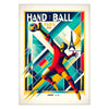 excitement handball exclusive Olympics Paris Poster sports enthusiast vibrant wall art spirit games unique gift stylish artwork space framed non - options
