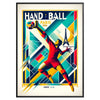 excitement handball exclusive Olympics Paris Poster sports enthusiast vibrant wall art spirit games unique gift stylish artwork space framed non - options