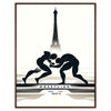 Affiche exclusive JO 2024 un hommage lutte Paris cadeau passionnés sport décoration murale formats A4 cm A0