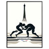 Affiche exclusive JO 2024 un hommage lutte Paris cadeau passionnés sport décoration murale formats A4 cm A0