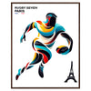 spirit Olympic Games stunning Olympics Paris Rugby Poster vibrant wall art energy perfect gift addition home decor artwork sports fans