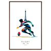 affiche exclusive Jeux Olympiques 2024 rugby Paris cadeau parfait passionnés sport encadrement