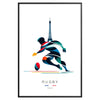 affiche exclusive Jeux Olympiques 2024 rugby Paris cadeau parfait passionnés sport encadrement