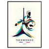 spirit 2024 Paris Olympics Taekwondo Art poster vibrant print perfect wall sports enthusiast gift space artwork frame energy today