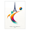spirit Paris Olympics stunning volleyball art poster gift wall collection print excitement games standalone artwork decor style