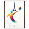 spirit Paris Olympics stunning volleyball art poster gift wall collection print excitement games standalone artwork decor style