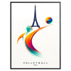 spirit Paris Olympics stunning volleyball art poster gift wall collection print excitement games standalone artwork decor style