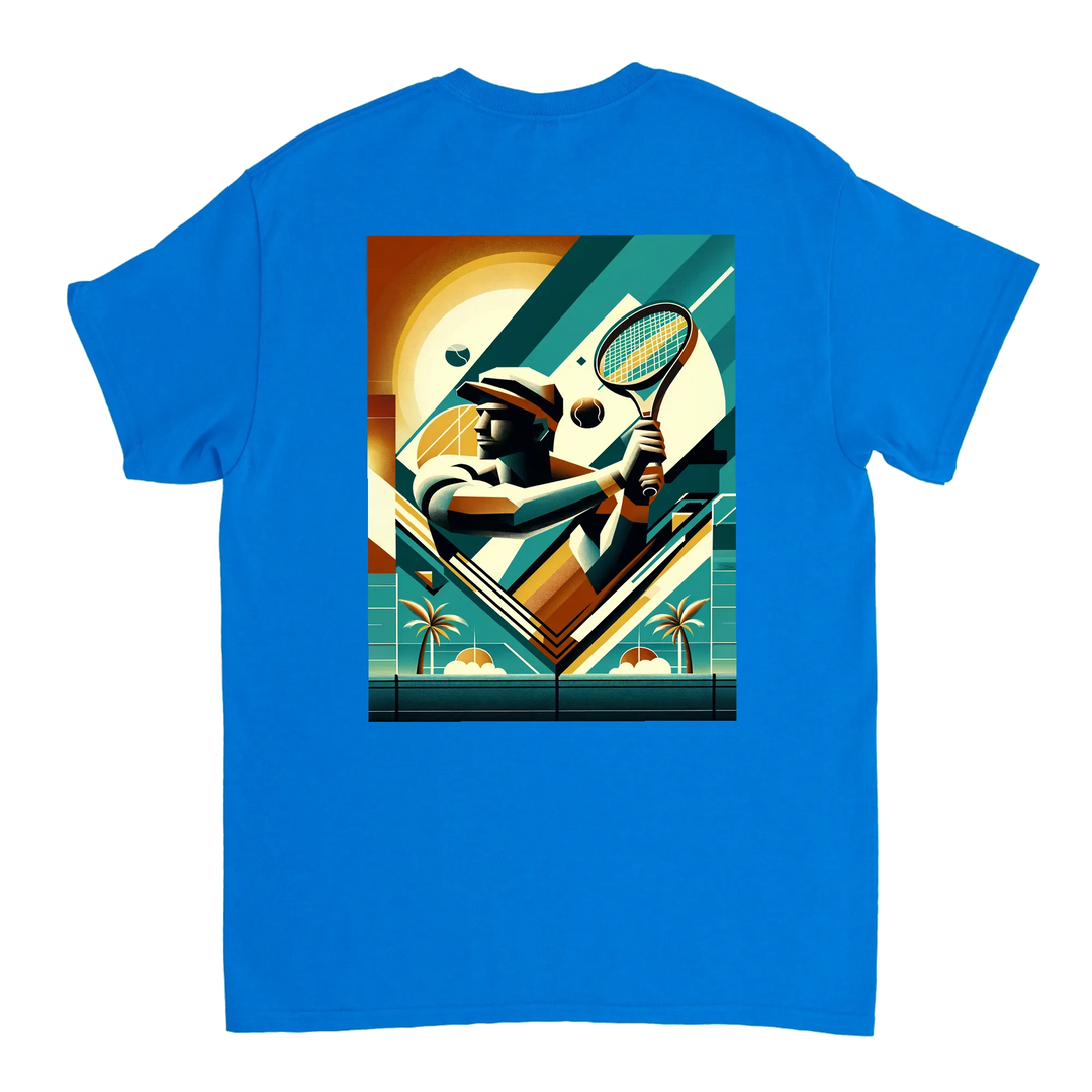 T-shirt de ténis Miami, com design vibrante, ideal para entusiastas do ténis e amantes de Miami. Perfeito para o court ou uso