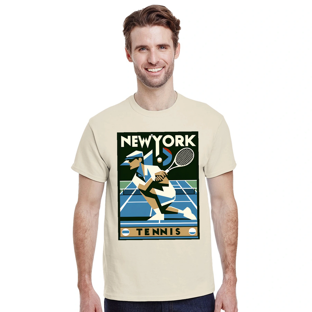 ニューヨークテニスTシャツは、NYCのエネルギーを感じさせるデザインで、テニス愛好者とファッション好きの両方に最適です。