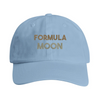 Gorra vintage bordada con motivo luna Formula 1, perfil bajo sin estructura