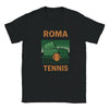 T-shirt T exclusif thème tennis Rome parfait passionnés style sport design unique capture élégance italienne énergie court une tenue décontractée sportive tailles SML XL XXL