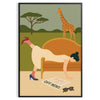 art relaxation Lazy Day Motivation poster brown green hues tranquil touch space dimensions today unframed styles