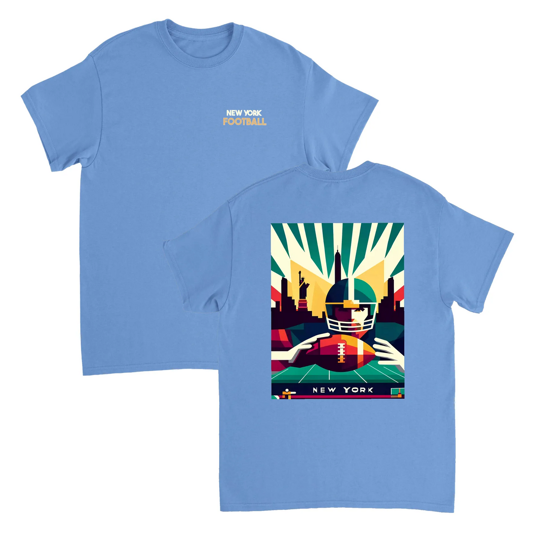 T-shirt New York Football, perfetta per i fan e per chi ama la moda, realizzata in cotone resistente e con un design audace c