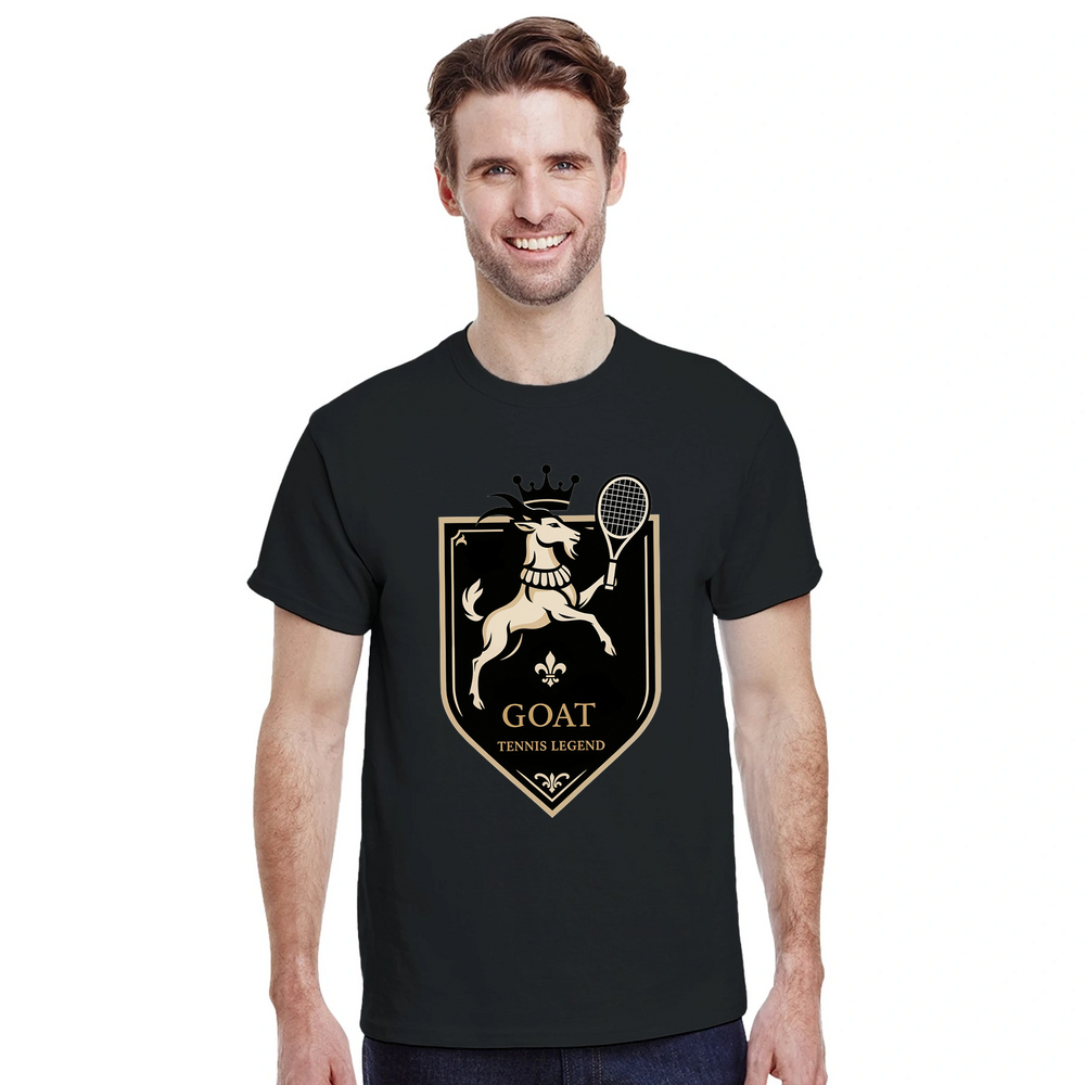 T-shirt wardrobe Tennis Legend GOAT2 t shirt fans game stylish tee admiration greatest athletes history premium cotton ultimate comfort court today love sport