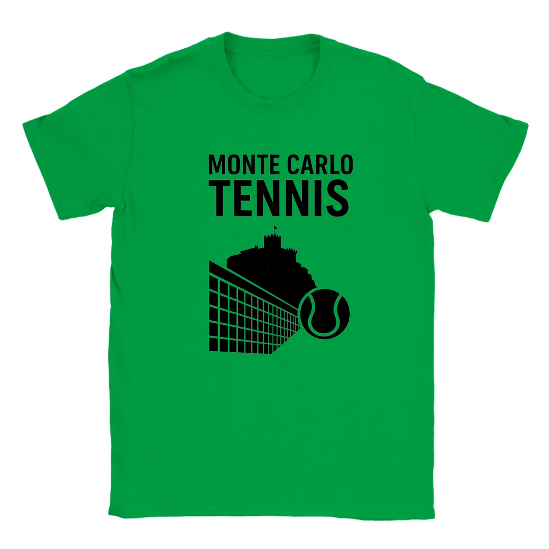 T-shirt temática de ténis Monte Carlo, com design vibrante e confortável, disponível em várias tamanhos