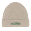 Image Sand de Beanie Tennis Champagne 2  - Cotton Bio, Embroidered Design