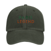 Vintage Tennis Paris Legend Cap mit gesticktem Design, aus 100% gebürsteter Baumwolle, lässiger Look mit vorgekrümmtem Schirm