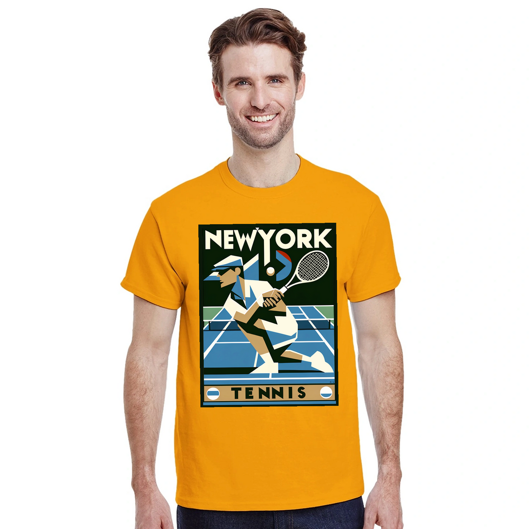 ニューヨークテニスTシャツは、NYCのエネルギーを感じさせるデザインで、テニス愛好者とファッション好きの両方に最適です。