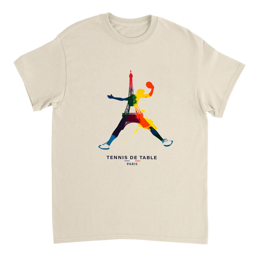 T-shirt T - shirt unique thème tennis table parfait passionnés sport dynamique style confort idéal entraînements sorties Achetez affichez passion coton haut gamme une douceur incomparable