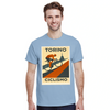 Image Light Blue de Turin Italy Cyclisme Tshirt [color:light-blue] [view:front]