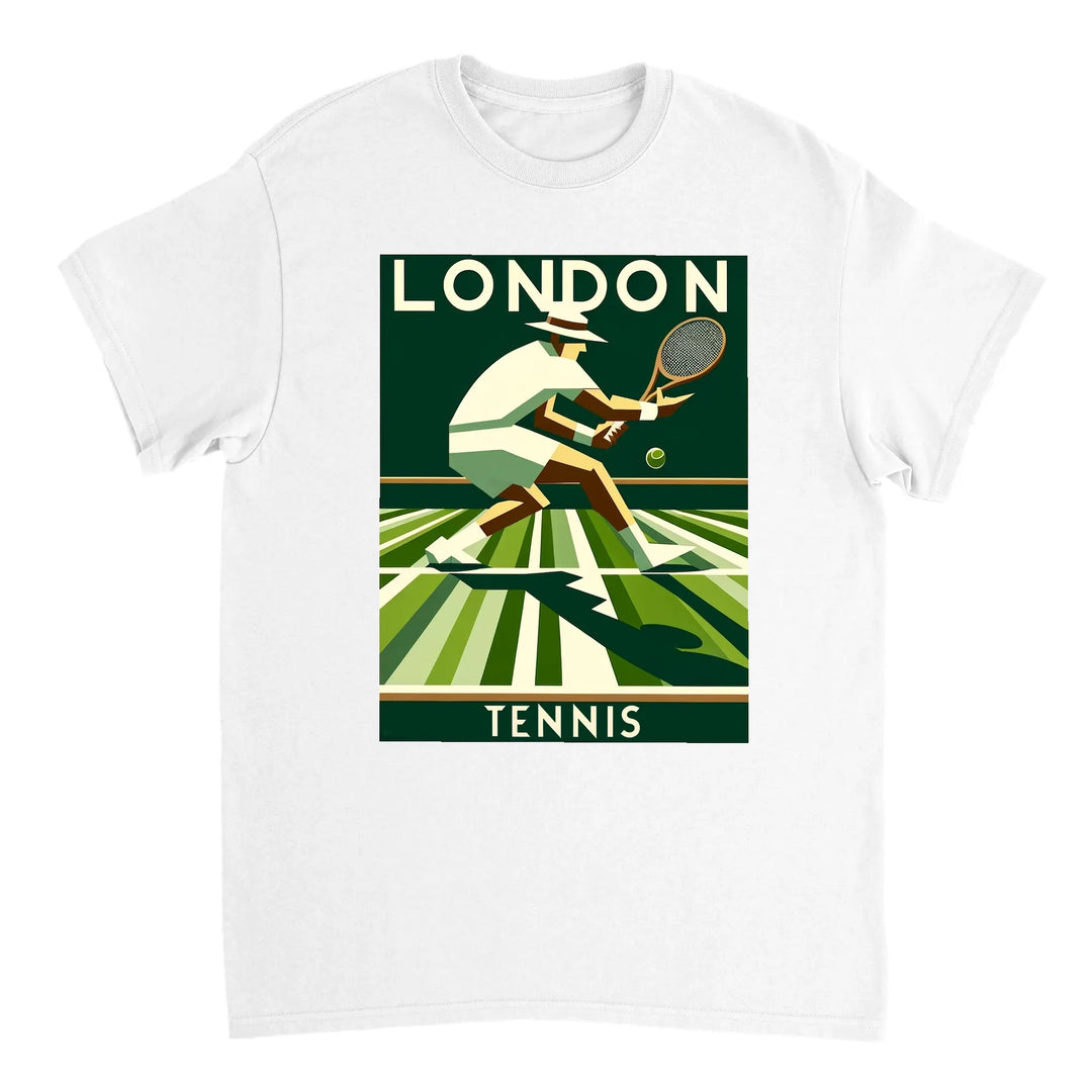 T-shirt de ténis London, combina estilo clássico de Londres com a paixão pelo ténis. Ideal para fãs e jogadores, disponível e
