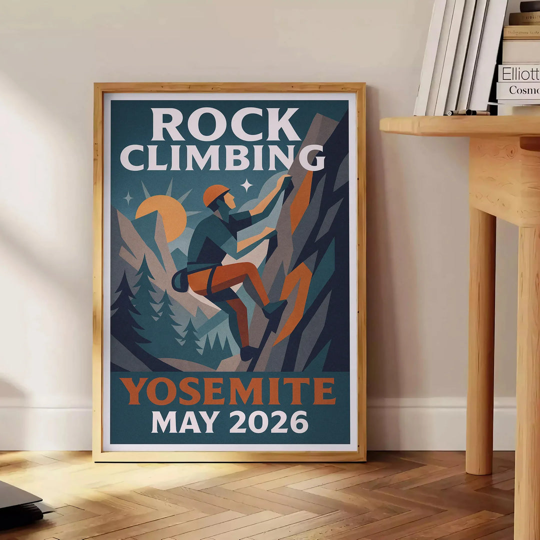Αναβάθμισε τον χώρο σου με αυτό το εκπληκτικό πόστερ αναρρίχησης στο Γιόσεμιτι, σε γήινες αποχρώσεις καφέ και κομψό γκρι. Ιδα