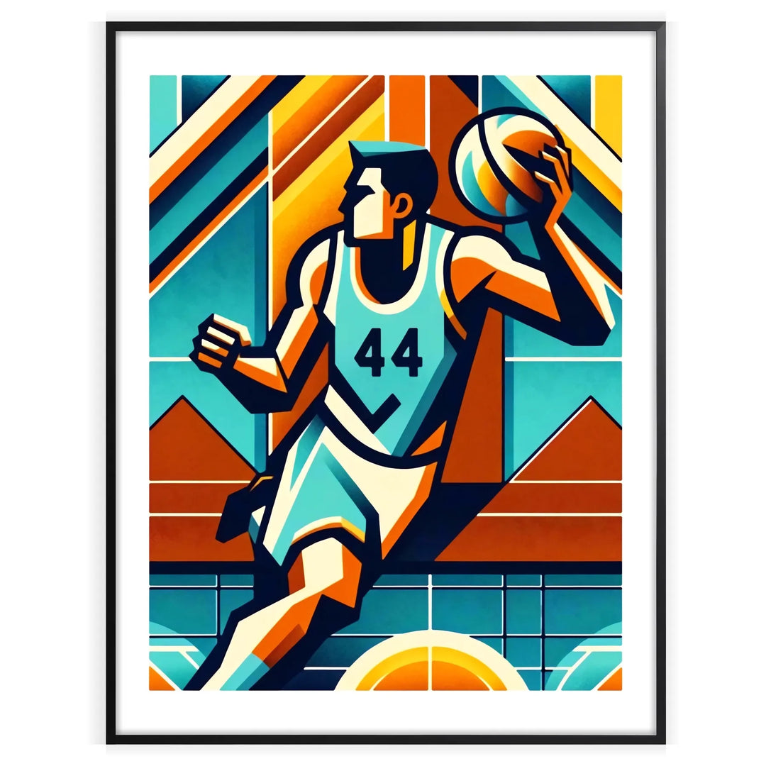 Basketball Print Sport Poster  home deco premium print affiche locadina wall art home office vintage decoration