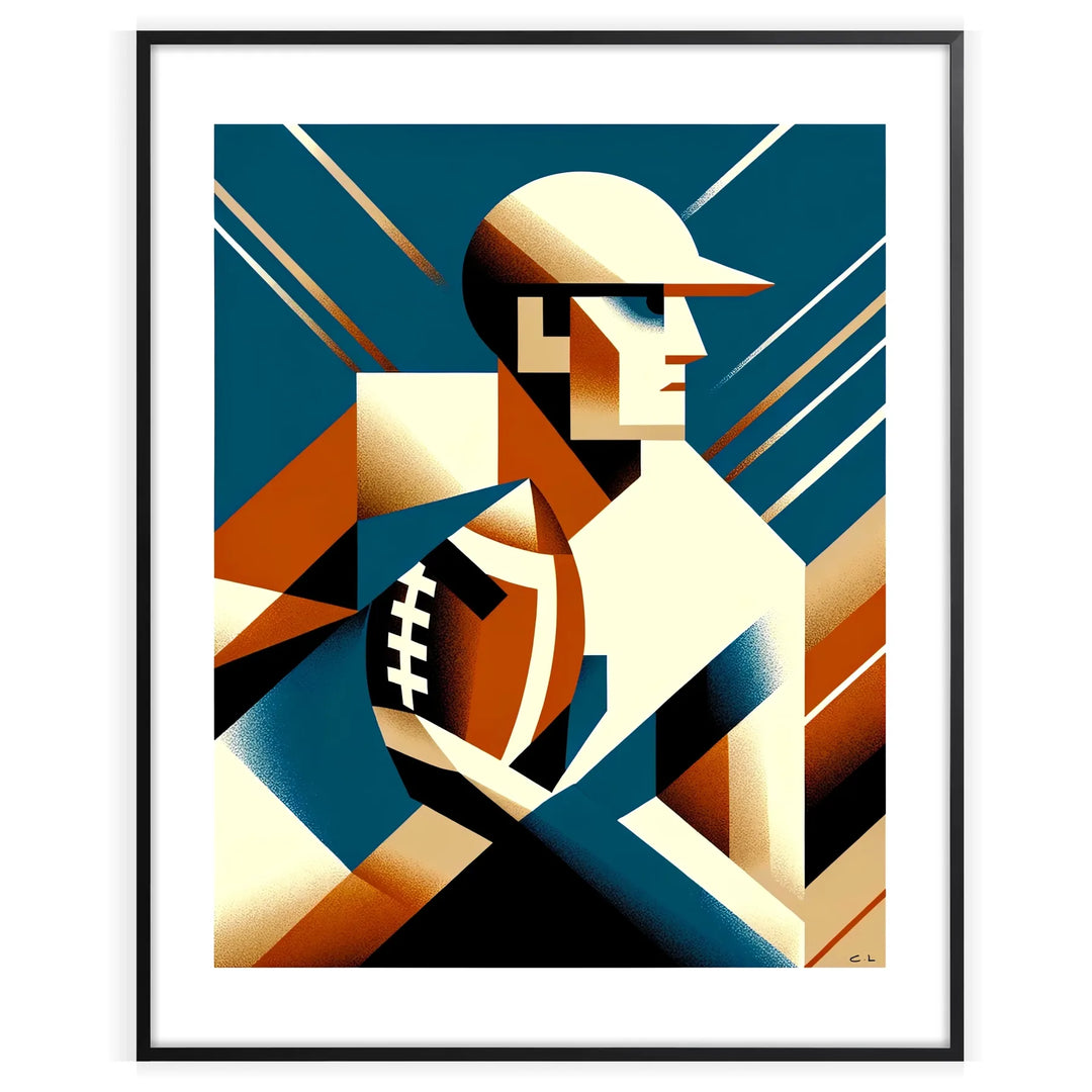 American Football Poster Sport Print home deco premium print affiche locadina wall art home office vintage decoration