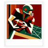 Thème football américain passionnés sport affiche cadeau parfait fans une touche sportive décoration affiche un look personnalisé