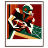 Thème football américain passionnés sport affiche cadeau parfait fans une touche sportive décoration affiche un look personnalisé