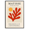 space vibrant Henri Matisse poster bold black orange hues iconic Papiers Découpés 23 series decor stunning wall art available framed unframed prints A4 cm A0
