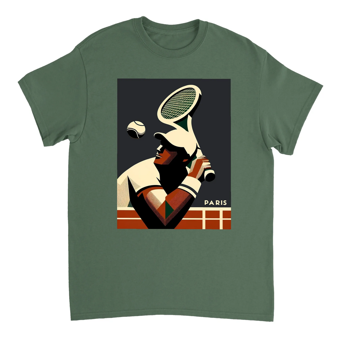 T-shirt vibrante de ténis, ideal para usar em campo e fora dele, com conforto e durabilidade