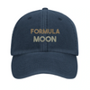 Cappellino vintage Formula 1 Moon con design ricamato, realizzato in cotone lavato al 100%, con visiera pre-curvata e chiusur