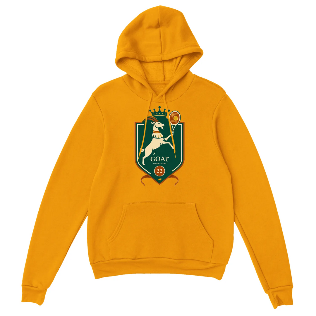 Hoodie Tennis GOAT Rafa, 50% kokvilna un 50% poliesters, mīksts un ērts, ar kapuci un priekšējo kabatu, piemērots gan vīrieši
