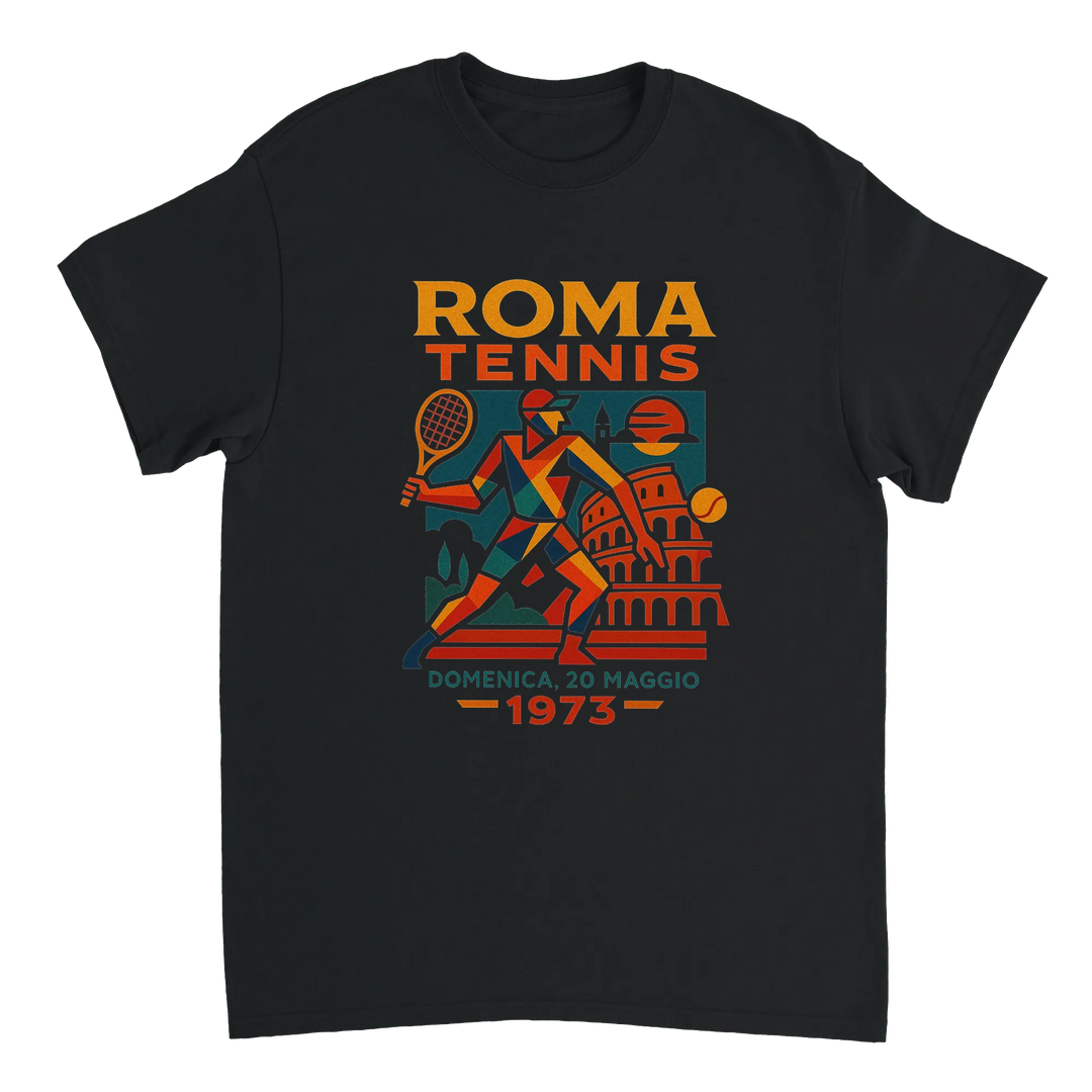 T-shirt style game Roma Vintage Tennis T Shirt unique tee eye retro design homage classic sport lovers fashion enthusiasts yours today premium comfort 100 % cotton