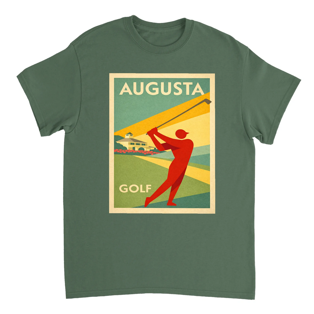 Camiseta com um gráfico do Augusta National Golf Club