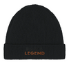 Image Black de Beanie Tennis Paris Legend  3 - Cotton Bio, Embroidered Design