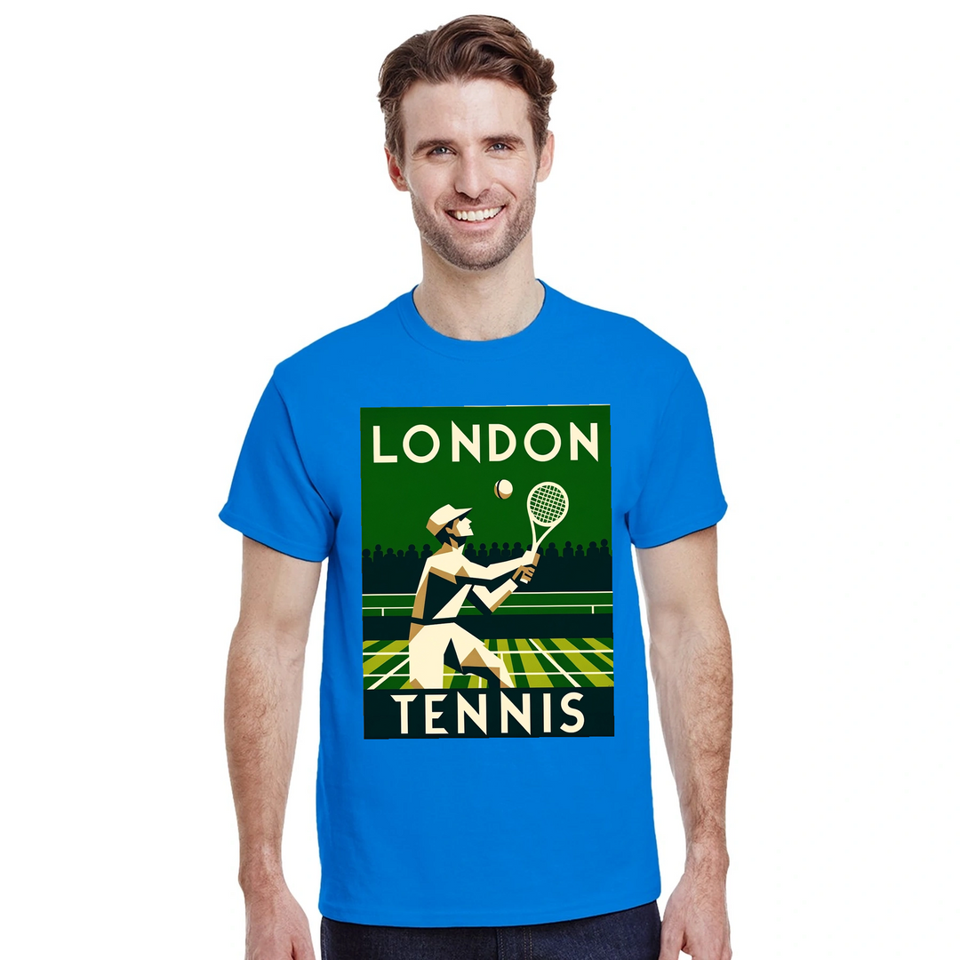 ロンドンテニスTシャツは、スポーツとファッションを融合させたスタイリッシュなアイテムです。テニスのエッセンスを捉えたユニークなデザインで、プレイヤーにもファンにもぴったり。SからXXLまでのサイズ展開。