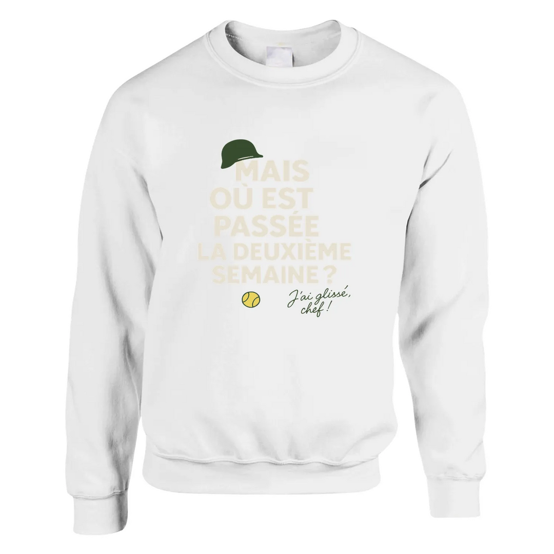 Où est passée la deuxième semaine Tennis džemperis ar mīkstu audumu un elastīgu piegriezumu, ideāls ikdienas valkāšanai