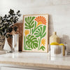 stunning green boho botanical poster vintage style print lush gray shades perfect space lovers touch nature elegance