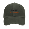 Image Military de Vintage Cap Paris Tennis 2 - Embroidered Design