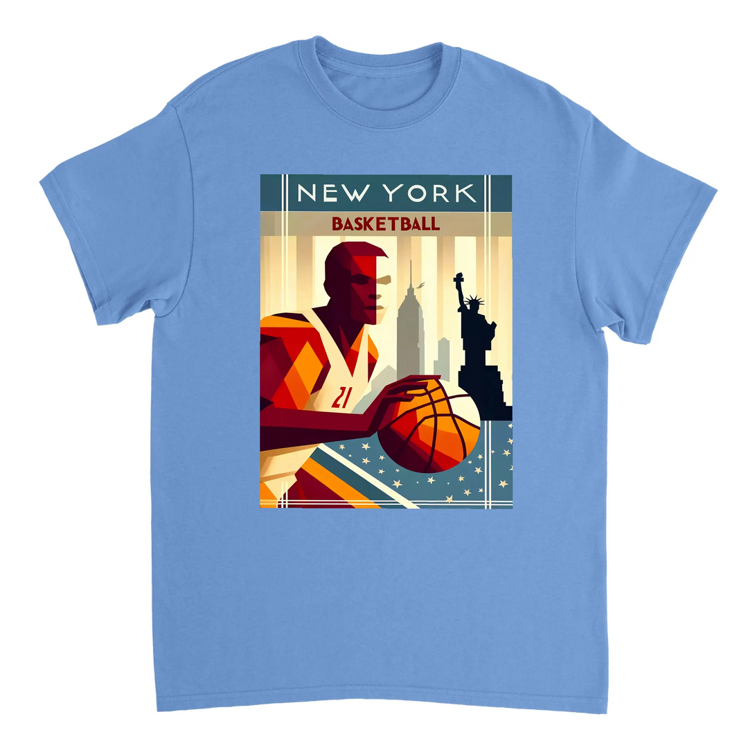 T-shirt T - shirt basket new-yorkais parfait passionnés sport emblématique design unique une touche style garde-robe Achetez amour ville un tissu coton doux respirant