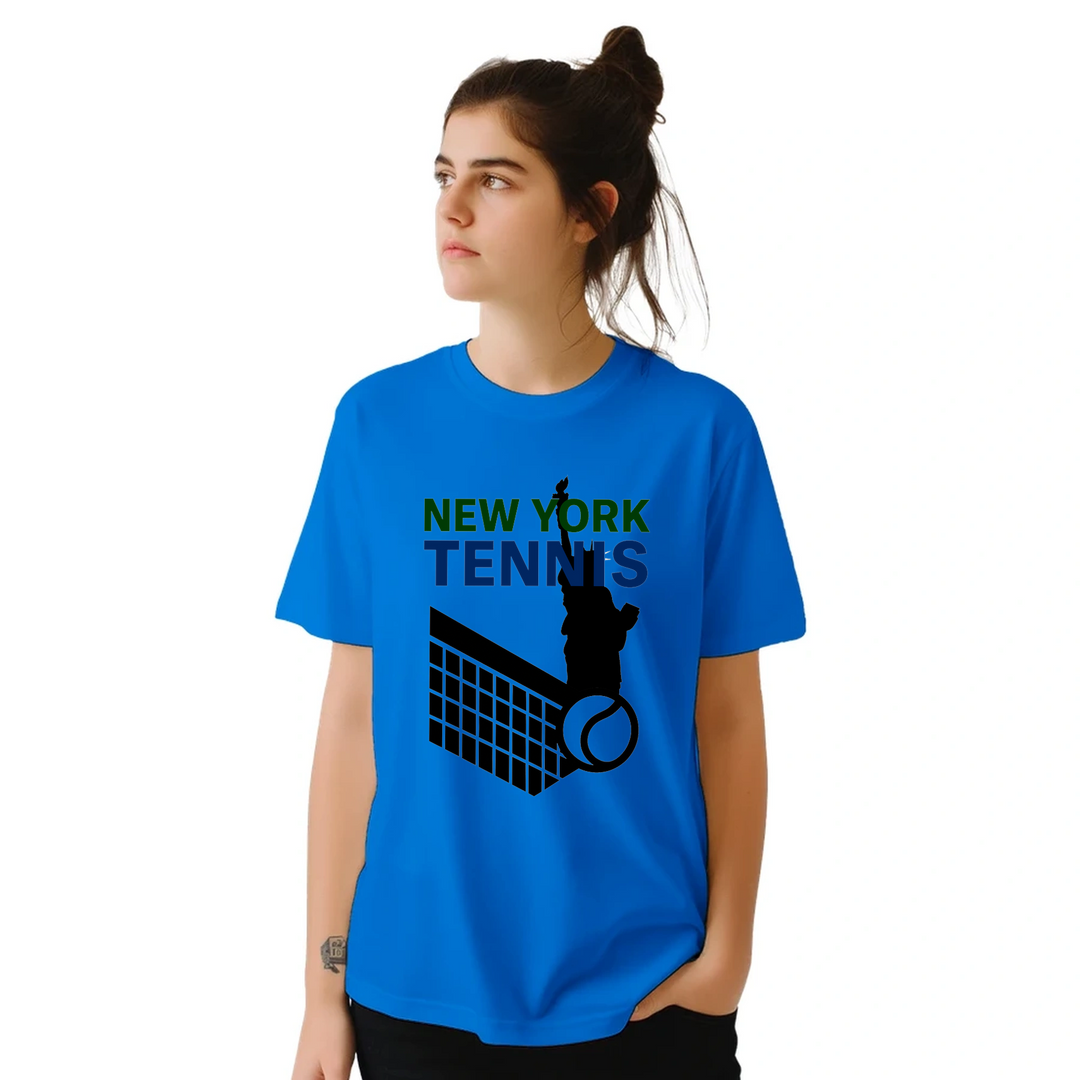 Image Blue de New York Tennis Tshirt 8 [color:blue] [view:front]