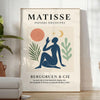 Affiche univers papiers Matisse représentant motifs orange gris chef - œuvre grand format reproduction fidèle original sublime espace encadrement